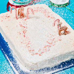 Candy Cane Lane Cake