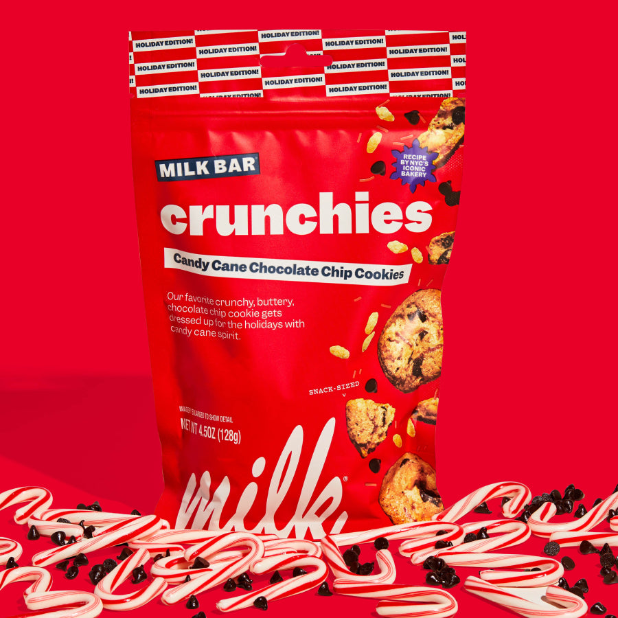 MILK BAR Crunchies | Crunchy Bite Sized Cookies With No Artificial Flavors  or Preservatives | Pack of 3, 4.5oz Bags (Variety 3 Pack)