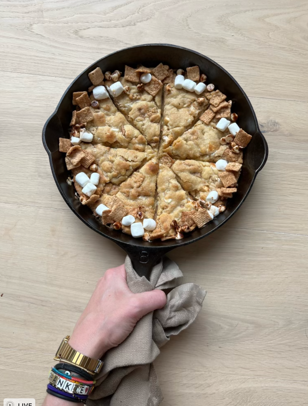 Bake Club CTC Marshmallow Skillet Cookie Pie