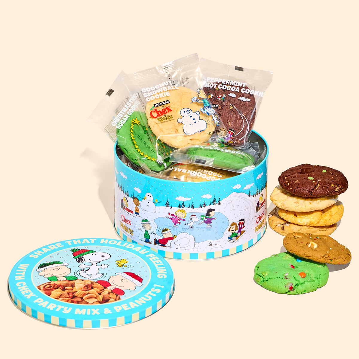 PEANUTS and Chex™ Holiday Cookie Tin