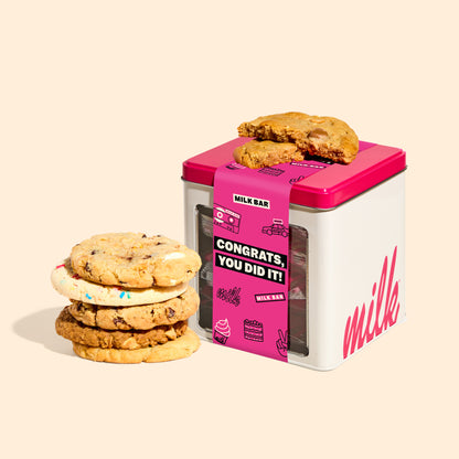 Graduation Assorted Cookie Tin - 6 Count