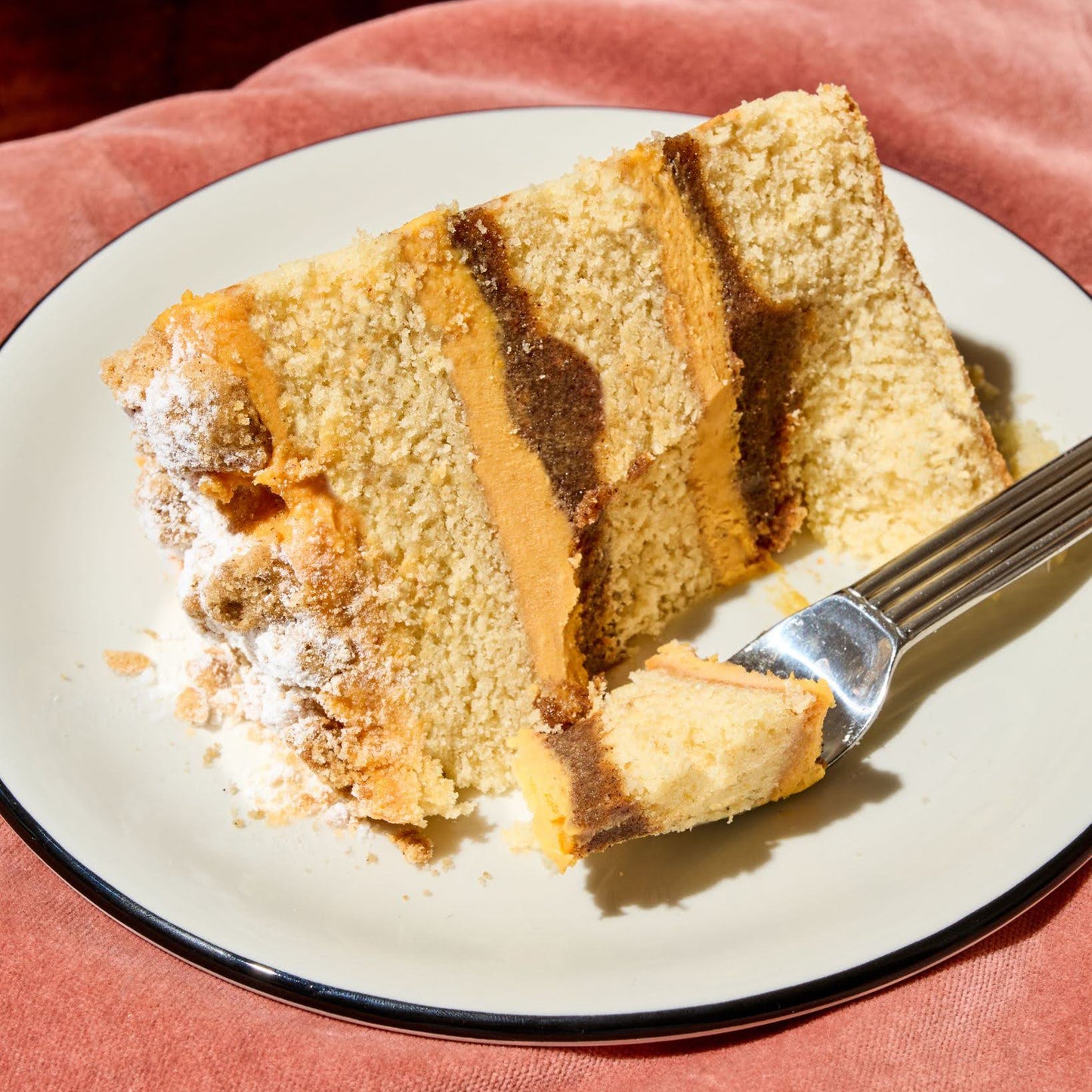 Pumpkin Cake Meets Gooey Pie