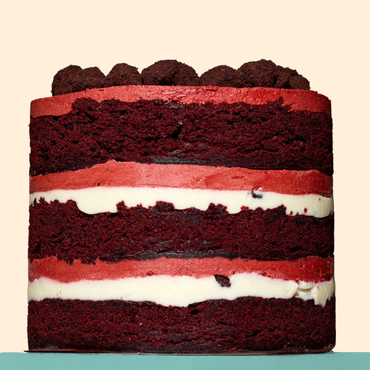 Red Velvet Cheesecake Cake
