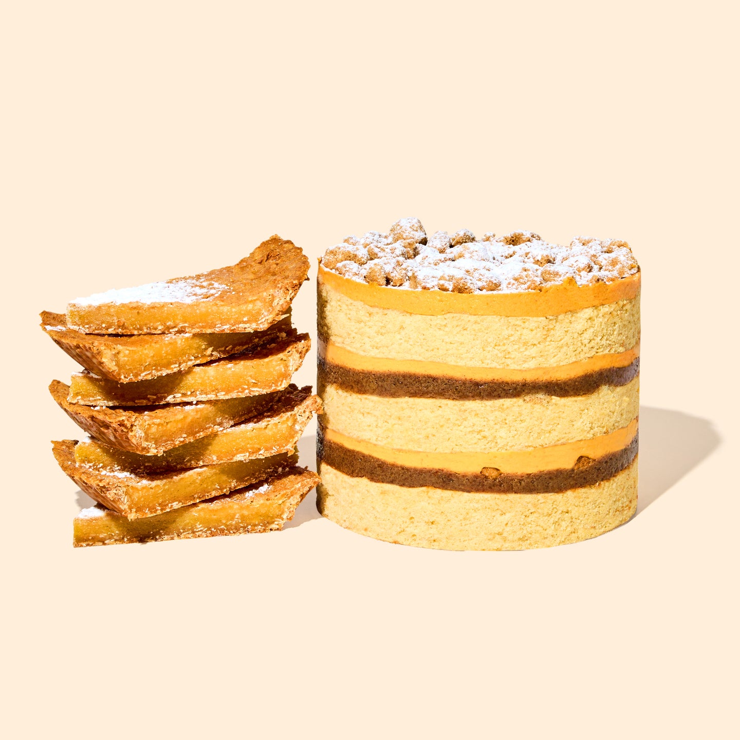 Pumpkin Cake Meets Gooey Pie