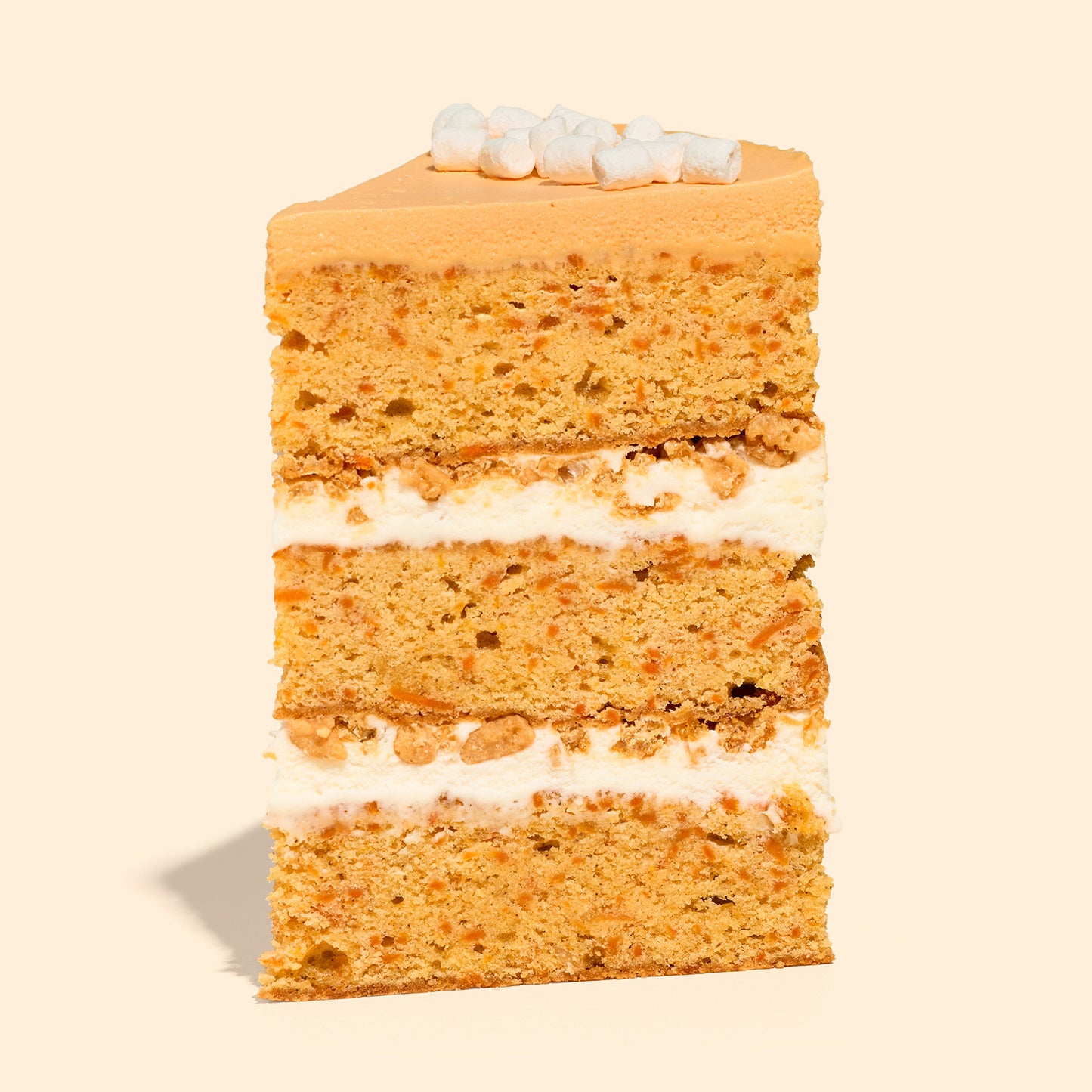 Carrot Crackle Marshmallow Cake