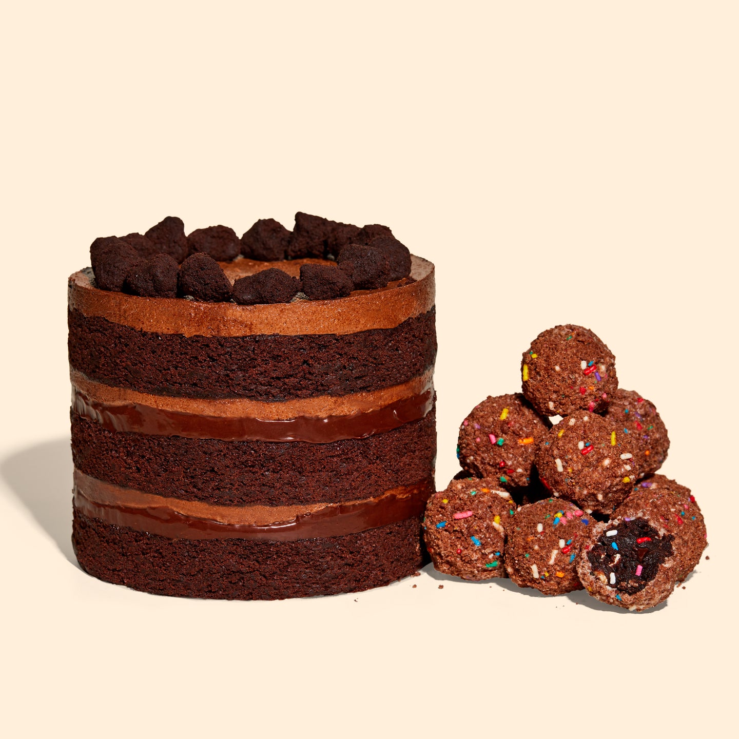 Quadruple Chocolate Cake Duo