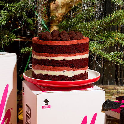 Red Velvet Cheesecake Cake