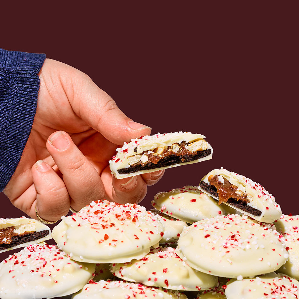 Peppermint Bark Snap Tin