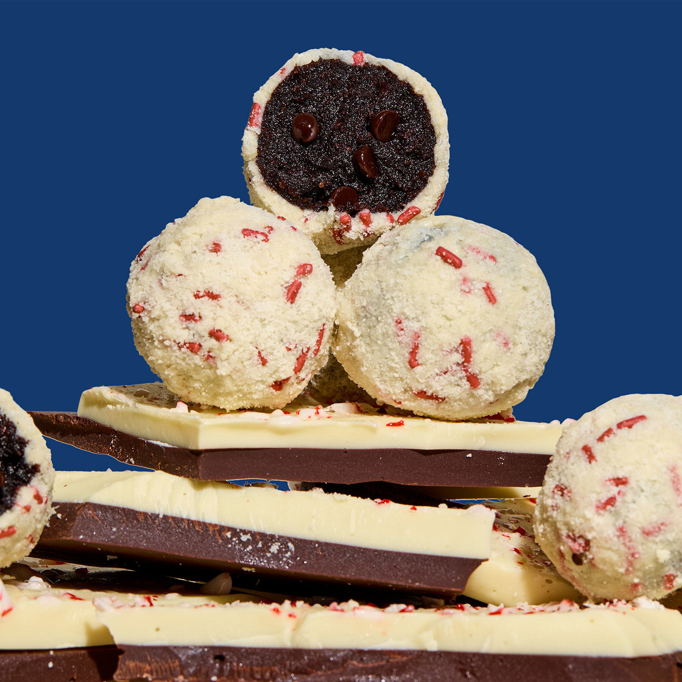 Peppermint Bark Truffle Dozen Box