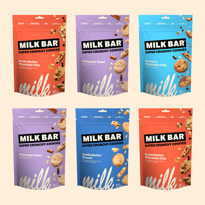 Super Crunchy Cookies Variety Sampler 6Pack Milk Bar