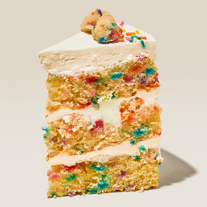 Gluten Free Birthday Cake Slice
