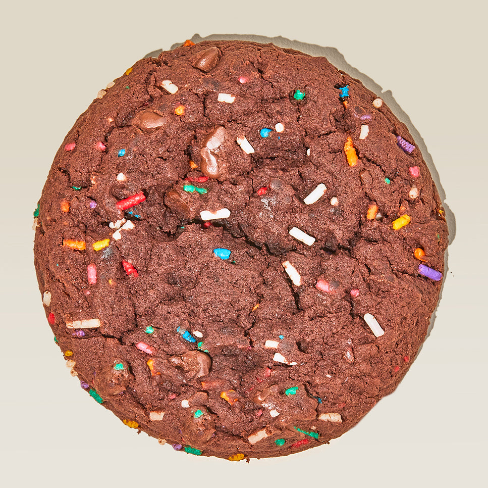 Chocolate Confetti Cookie Overhead