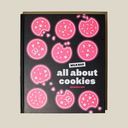 front cover of All About Cookies cookbook.