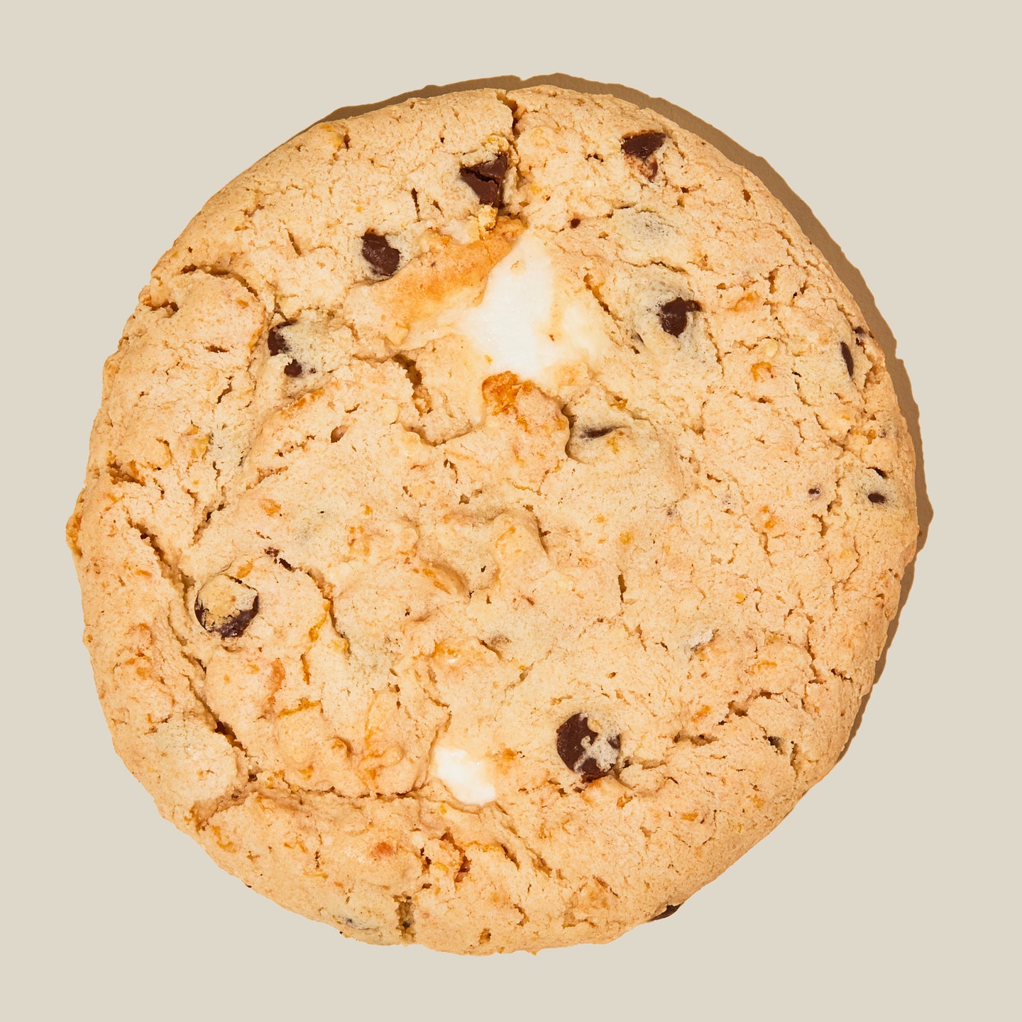 Cornflake Chocolate Chip Marshmallow Cookie top view