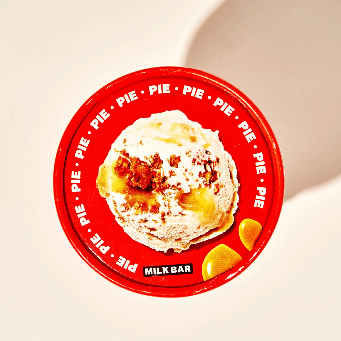 Pie Ice Cream Pint overhead GIF